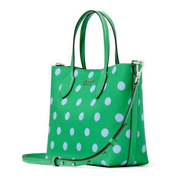 New Kate Spade Bleecker Sunshine Dots Crossbody Tote Size Small Candy Grass - Picture 1 of 6